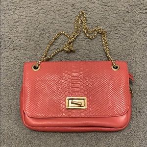 Classic flap bag in dusty pink